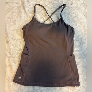Women's Gray/Purple Workout Tank Top